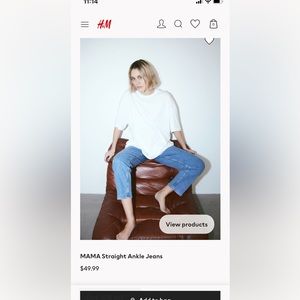 H and M maternity jeans